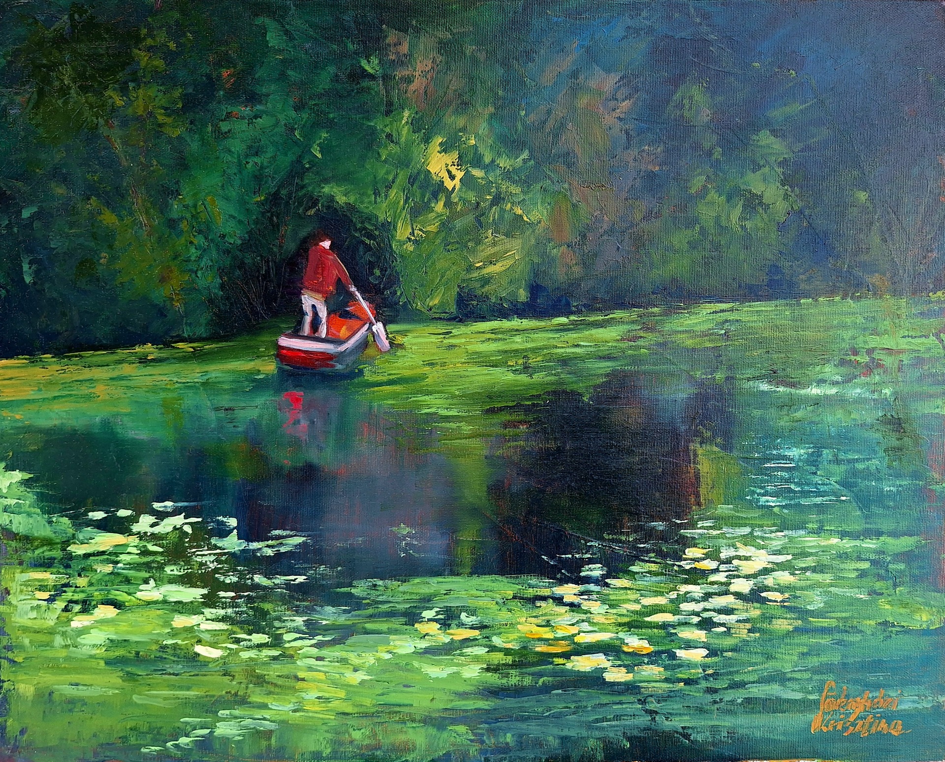 A Holt-Tiszánál II., 40x50, olaj 